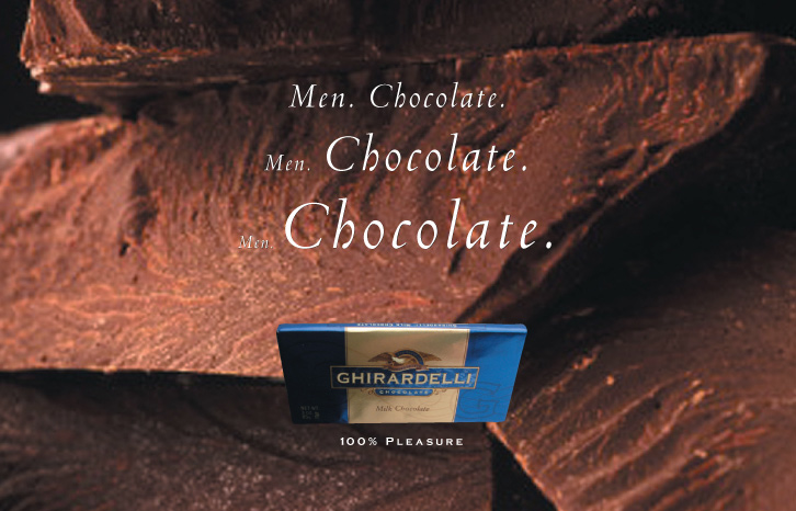 Ghirardelli Men vs Chocolate