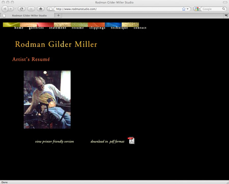 Rodman Gilder Miller Resume